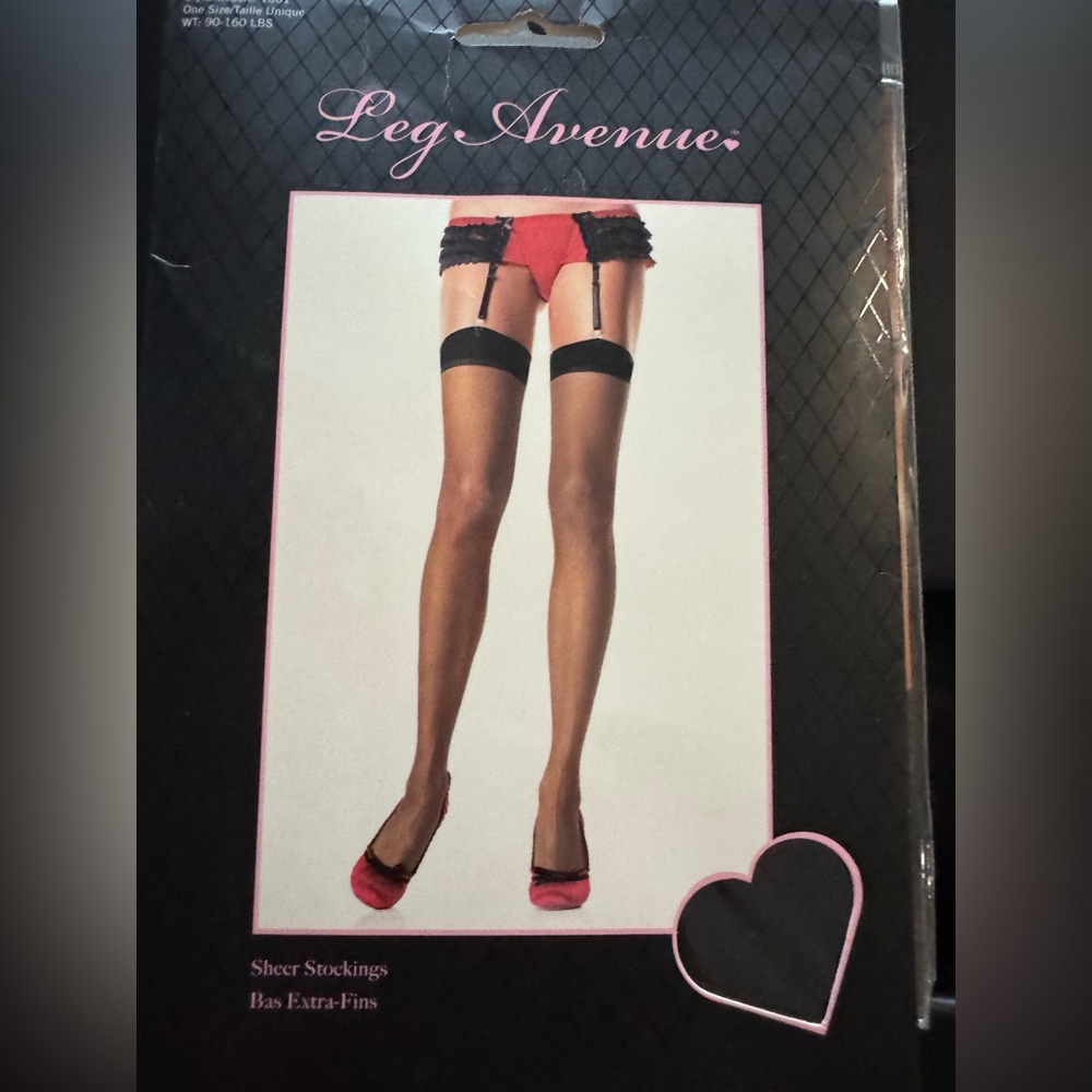 Leg Avenue Sheer Stockings 90-160 pounds